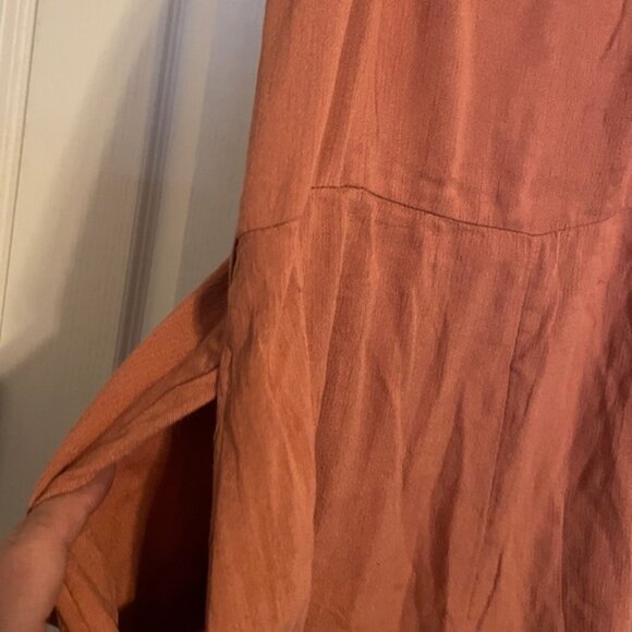 Abercrombie Kids Dusty Pink Sleeveless Romper Smocked Back 15/16 Preppy Vacation - Picture 3 of 5